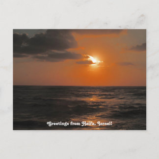 Haifa Sunset Briefkaart