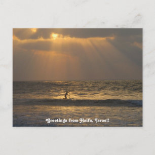 Haifa Sunset Briefkaart