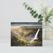 Haifoss Waterfall | Summer in Iceland Briefkaart (Staand voorkant)