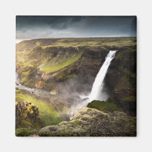 Haifoss Waterfall   Summer in Iceland Magneet