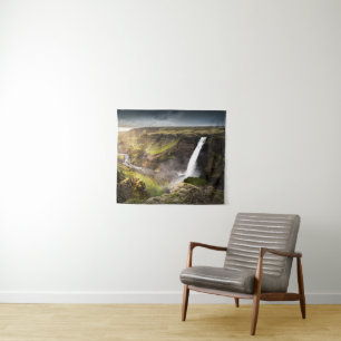 Haifoss Waterfall   Summer in Iceland Wandkleed