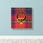 Haig Scottish Crest en Tartan Canvas print (Insitu (Houten vloer))