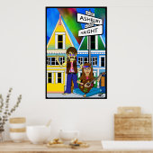 Haight Ashbury Summer of Love Poster (Keuken)