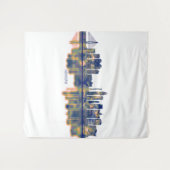 Haikou Skyline Wandkleed (Voorkant (horizontaal))