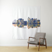 Haikou Skyline Wandkleed (In situ)