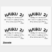 HAIKU 21 RECHTHOEKIGE STICKER (Vel)