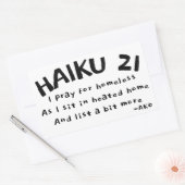 HAIKU 21 RECHTHOEKIGE STICKER (Envelop)