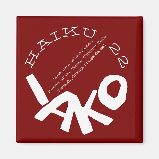 HAIKU 22 MAGNEET (Voorkant)