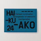 HAIKU 24 BUTTON (Voorkant)