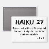 HAIKU 27 MAGNEET (Voorkant / Achterkant)