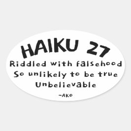 HAIKU 27 OVALE STICKER