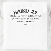 HAIKU 27 OVALE STICKER (Tas)