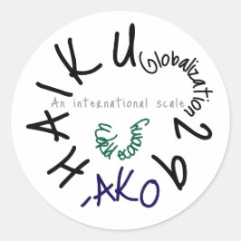 HAIKU 29 RONDE STICKER