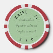 HAIKU 31 POKER CHIPS (Voorkant)
