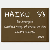 HAIKU 33 MAGNEET (Voorkant)