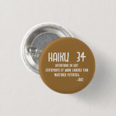 HAIKU 34 RONDE BUTTON 3,2 CM (Voorkant /achterkant)