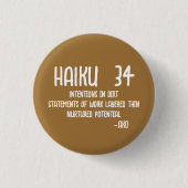 HAIKU 34 RONDE BUTTON 3,2 CM (Voorkant)
