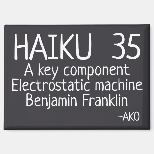 HAIKU 35 MAGNEET (Voorkant)