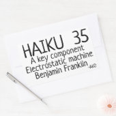 HAIKU 35 RECHTHOEKIGE STICKER (Envelop)