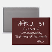 HAIKU 37 MAGNEET (Voorkant / Achterkant)