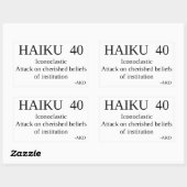 HAIKU 40 RECHTHOEKIGE STICKER (Vel)