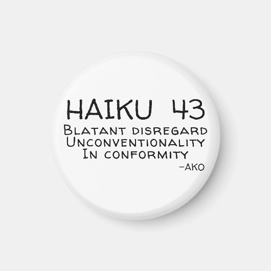 HAIKU 43 MAGNEET (Voorkant)