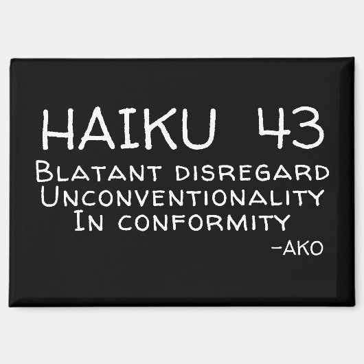 HAIKU 43 MAGNEET (Voorkant)