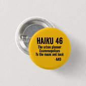 HAIKU 46 RONDE BUTTON 3,2 CM (Voorkant /achterkant)
