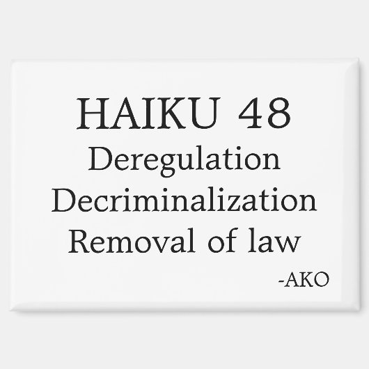 HAIKU 48 MAGNEET (Voorkant)