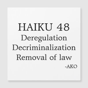 HAIKU 48 MAGNETISCHE KAART