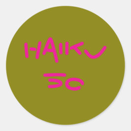 HAIKU 50 RONDE STICKER