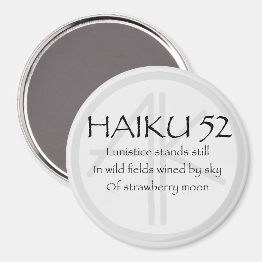 HAIKU 52 MAGNEET (Voorkant / Achterkant)