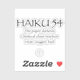 HAIKU 54 STICKER