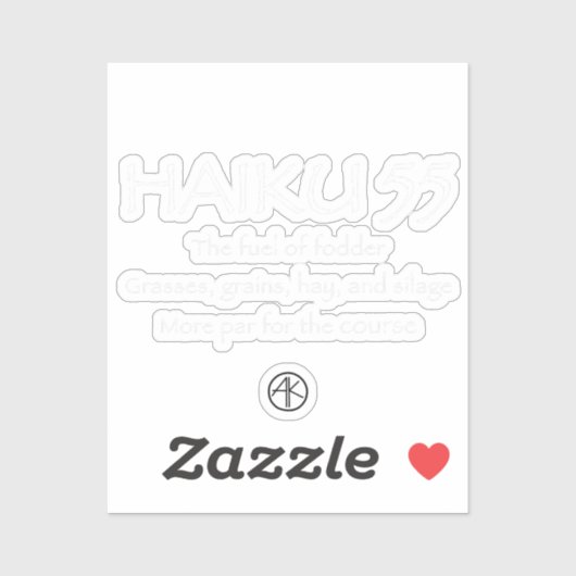 HAIKU 55 STICKER (Vel)
