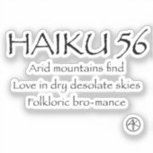 HAIKU 56 STICKER (Voorkant)