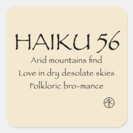 HAIKU 56 VIERKANTE STICKER