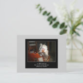 haiku cat 15 carte postale (Debout devant)