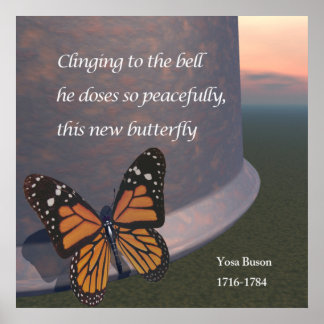 Haiku - Dit nieuwe vlinderPoster Poster