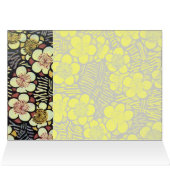 HAIKU/ FLEURS DE PRINTEMPS JAUNE ROSE BLANC NOIR (Intérieur Horizontal (Haut))