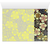 HAIKU/ FLEURS DE PRINTEMPS JAUNE ROSE BLANC NOIR (Intérieur Horizontal (Bas))