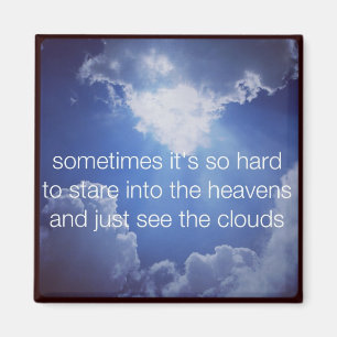 haiku Fridge Magnet - Soms is het zo hard Magneet