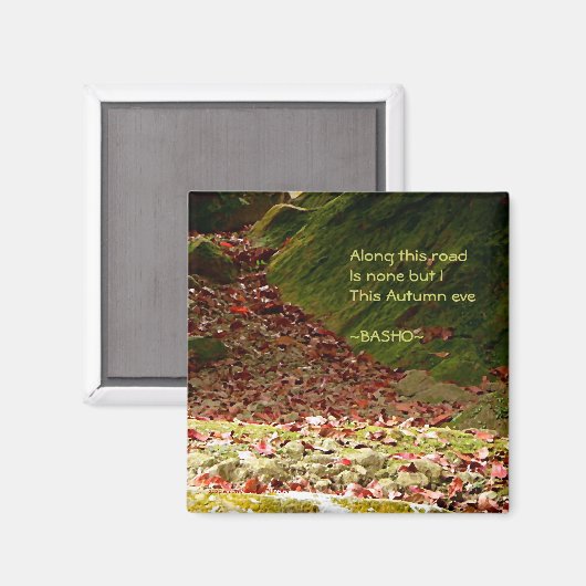 Haiku-herfstavond/ Magneet (Voorkant / Achterkant)