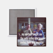 Haiku Koelkast Magneet - Mijn moeder leerde het me (Voorkant / Achterkant)