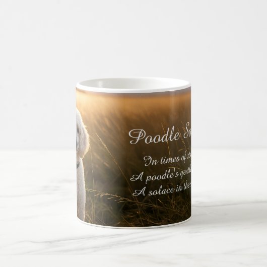 Haiku Poodle Solace Mug (Centre)