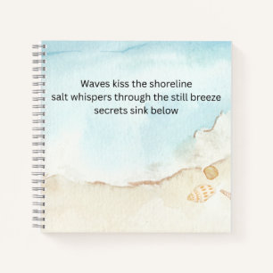 Haiku sur la plage sur un journal