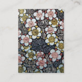 HAIKU/ZWARTE WITTE DRUKPINKSPRINGSTROMEN VISITEKAARTJE (Achterkant)