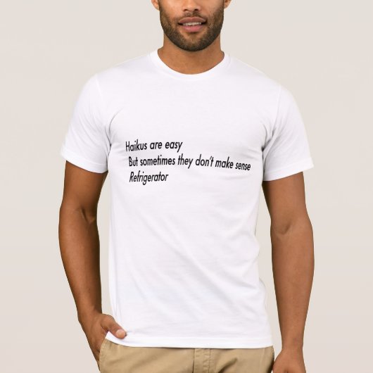 Haikus... T-shirt (Voorkant)