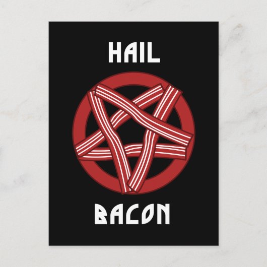 Hail Bacon Briefkaart (Voorkant)
