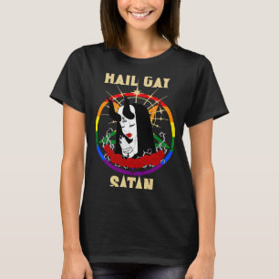 Hail Gay Satan LGBT Gothic Gay Pride satanic 1 T-shirt
