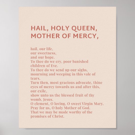 Hail, heilig Koningin Poster (Voorkant)